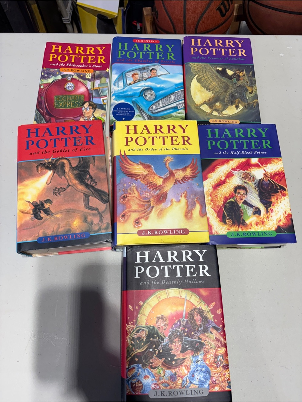 Harry Potter Hardcover Book Set - J.K. Rowling (Colorful Illustrated Covers)